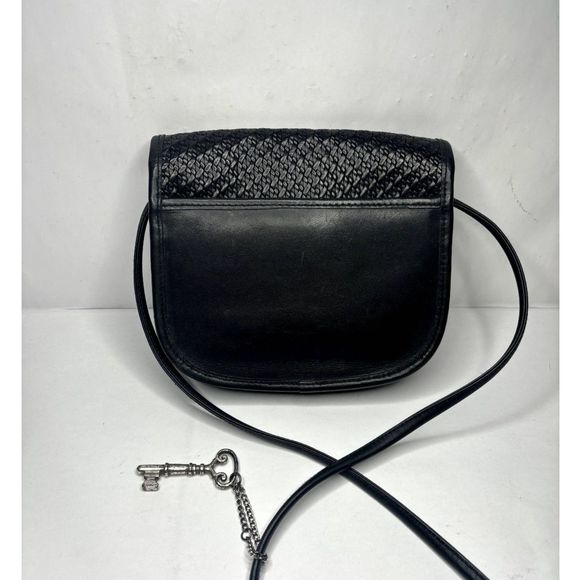 Fossil Authentic Black Genuine Leather Women's Crossbody Bag - Picture 5 of 13